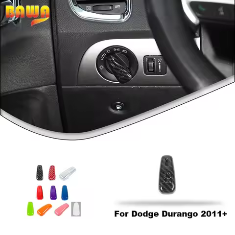 BAWA Headlight Switch Controls Decoration For Dodge Durango 2011+/for Dodg Challenger 2015+/ for Dod