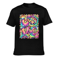 Summer Cool Tee Love 60'S 70'S Party Outfit Groovy Hippie Peace Good Quality Men'S Tshirt