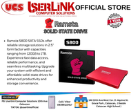 Ramsta S800 2.5" SATA III SSD 256GB/512GB/1TB & 2TB Storage Capacity