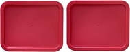 Replacement Lid for Pyrex Plastic Red Cover 3 Cup Bowl Dish Rectangle 7210-PC (2-Pack)