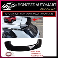 TOYOTA COROLLA CROSS 2020-2024 REAR ROOF SPOILER GLOSSY BLACK ABS MATERIAL