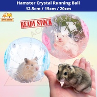 Hamster Transparent Exercise Rolling Crystal Running Ball 12.5cm / 15cm / 20cm/ Bola Senaman Hamster