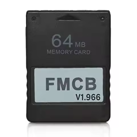 RGEEK FreeMcBoot FMCB 1.966 PS2 Memory Card 64MB Game Saver Cards for Sony Playstation 2 PS2