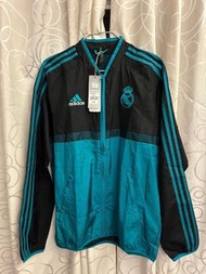 全新連牌 Adidas Real Madrid Icons Woven Jacket Size L 皇家馬德里 男裝 綠色 風褸 外套 皇馬
