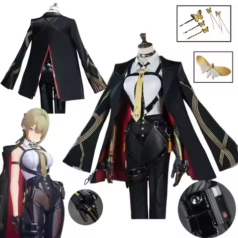 Game Zenless Zone Zero Evelyn Cosplay Costume ZZZ Women Costume Wig Evelyn Chevalier Cosplay Carniva