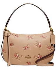 COACH Women's Floral Print Leather Sutton Crossbody / FROM USA