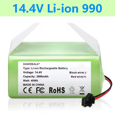 14.4V 3500mAh Li-ion Battery for For Conga 990 1090 Tesvor X500 Ecovacs Deebot N79 N79S DN622 Eufy R