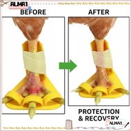 ALMA 4pcs Chicken Leg Splint, Adjustable Durablel Duck Leg Splint, Professional Reusable Ightweight 