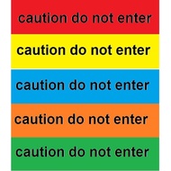 Warning barrier tape caution do not enter, police line barrier tape