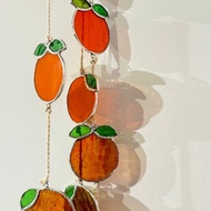 【2026新春限定】迎吉 | 三串 | 鑲嵌玻璃橘子掛飾