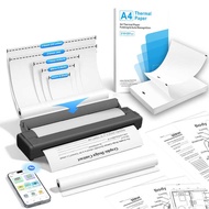 HD A4 Printer Portable Small Mobile Office Home Tattoo Printing Thermal Inkless Printer Wireless