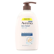 Aveeno Skin Relief Fragrance-Free Shower Gel, Triple Oatmeal Formula, Suitable for Mild Daily Cleans