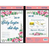 Eras E758 / E759 Beautiful Handwriting Practice Paper 4 squares (DL: 120g/m2 Quantity: 20 sheets)