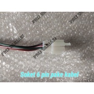 6 pin socket connector cable