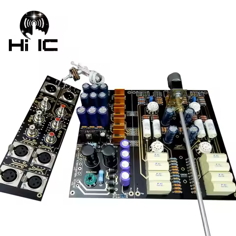 12AU7 Valve Tube Bile Preamp Pre-amp ECC88 American ARC Circuit Tube Pre-Amplifier Stereo HiFi Balan