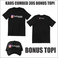 BA081 Kaos Gratis Topi Custom Nama Akun Instagram IG