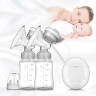 ZZOOI Electric Breast Milk Extractor 2 Baby Bottles Electric Bilateral Breast-pump USB Charging Silent Breast Massage Baby Lactation