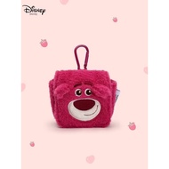 coin purse coin pouch Genuine Strawberry Bear Flip Cover Coin Purse Plush Doll Cute Hanging Cartoon 