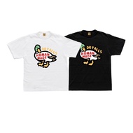 100% original 2022 New Human Made DRY ALLS duck Print O-Neck 240g Slub cotton Loose tshirt T-shirts 