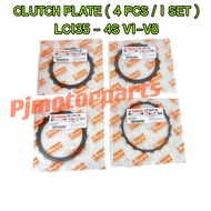 LC135 4S V1-V8 LC135 Fi Auto (4pcs / 1 Set) Clutch Plate/Klac Clutch Disc 1 Set (4 pcs)