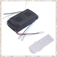 (MDQS) Universal Ceiling Fan Remote Control Kit 50W 6-Speed Timing Function for DC Ceiling Fan Light