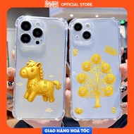 OPPO A18/A57/A60/A3S/F9/A55/A16/F5/Reno 13F Case CNY Gold Coins