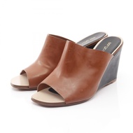 【二手，A級】Sergio Roshi女士金色皮革涼鞋