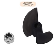 [LOVIVER] FT011-10 Propeller 3-Blade Prop for FT011 RC Racing Boat Part 1pc Black