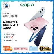 OPPO A6 5G (8GB+256GB/512GB) | MediaTek Dimensity 6300 I 7000mAh Battery |  READY STOCK