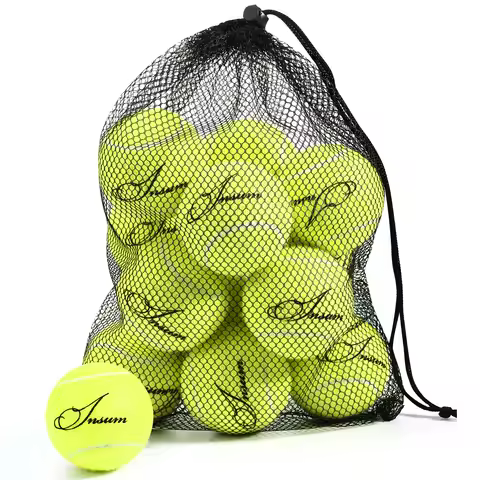 INSUM Tennis Balls,12-Pack Advanced Training Tennis Balls for Beginner Practice Balls, Pet Dog Tenni