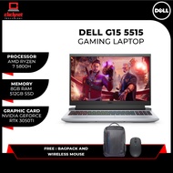 DELL G15 5515 R7  RYZEN Gaming Laptop (8GB RAM , 512GB SSD, RTX 3050/3050ti, 15.6'' FHD, PHANTOM GRE