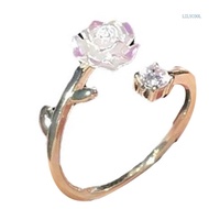 【CH】 Flower Inspired Jewelry Ring Adjustable Open  For Special Occasions
