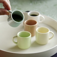 Special creative color ceramic espresso Cup European-style cute milk glass Creamer creative restaur