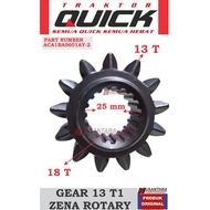 MATA Gear 13 t1 tractor zena rotary, gear 13 teeth zena tractor, gear transmission tractor zena rota
