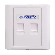 AMP Type RJ45 Dual Port Faceplate