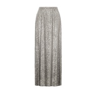 Women Maxi Skirt Elastic High Waist Shiny Sequins Long Skirt Street Style Loose Fit Skirt Night Club