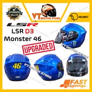 [BLUE]🔥UPGRADED🔥 LSR D3 MONSTER 46 MOTOR HELMET (PREVIOUS CALL D2 MONSTER)