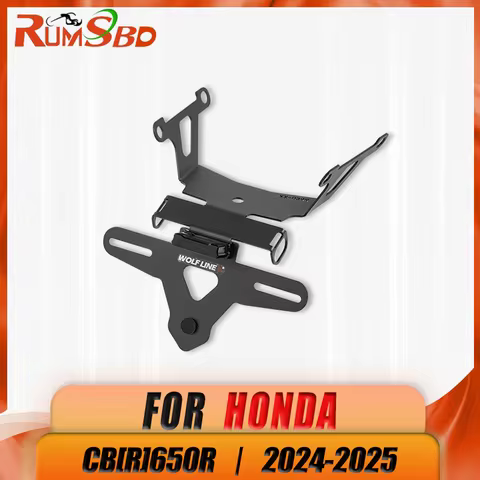 Motorcycle License Plate Holder Bracket Mount Tail Tidy Fender Eliminator LED Light For Honda CB650R