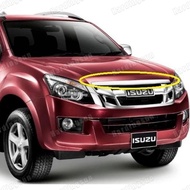 Auto Front Bumper Grille Chrome hood Moulding for isuzu DMAX RT50 2011 2012 2013 2014 2015 2016 MUX 