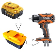 Dewalt battery adapter for AEG RiDGiD (machine and battery not included)