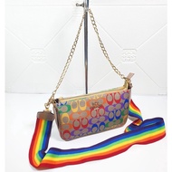 Tas Selempang Wanita Coach Rainbow Strapp 2 tali