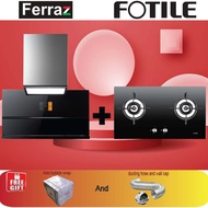 Fotile AMG9007-i Chimney Cooker Hood + FOTILE GHG78211 Built-in Gas Hob