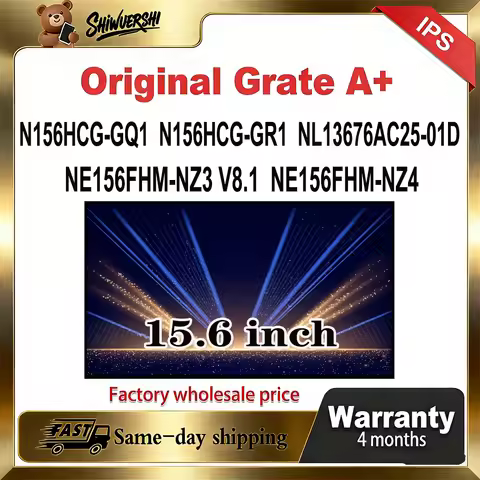Original New A+ 15.6 inch Slim Laptop Lcd Screen Panel NE156FHM NZ3 V8.1 NE156FHM NZ4 N156HCG GQ1 N1