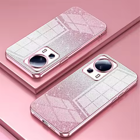 Luxury Glitter Bling Gradient Plating Case For Xiaomi POCO X8 Pro Max M8 F8 X7 M7 F7 X6 F6 M6 F5 Pro