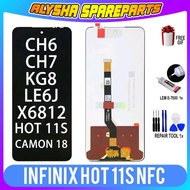 LCD COMPATIBLE INFINIX HOT 11S NFC / X6812B / X6812 / X6815 / X6827 FULSET