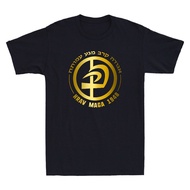 Krav Maga In Hebrew Letters Symbol Golden Print Cool Men'S Short Sleeve T-Shirt