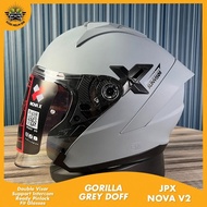 Jpx Nova X V2 JPX Half Face Double Visor Helmet Helmet Motorcycle