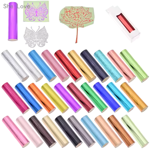 Chzimade 5M Hot Stamping Foil Roll Paper Holographic For Hot Foil Stamping Machine Heat Transfer Foi