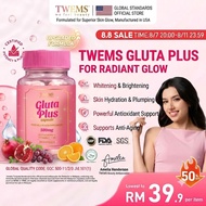 Twems Gluta Plus Capsule – Glutathione + Vitamin C | Skin Brightening & Antioxidant Supplement | 60 