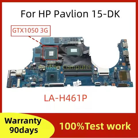 FPC52 LA-H461P Mainboard For HP Pavlion 15-DK TPN-C141 Laptop Motherboard I5-9300H I7-9750H CPU GTX1